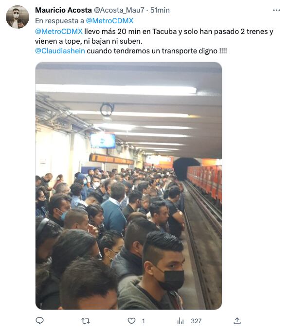 Retrasos en la Línea 7 del Metro CDMX hoy 22 de febrero