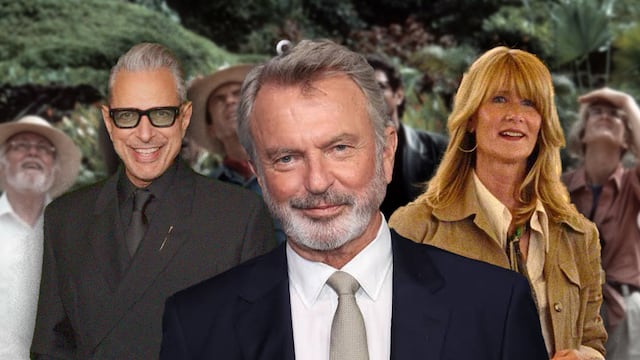 Emotiva despedida de Jeff Goldblum y Laura Dern a Sam Neill