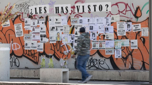 Carteles de personas desaparecidas.