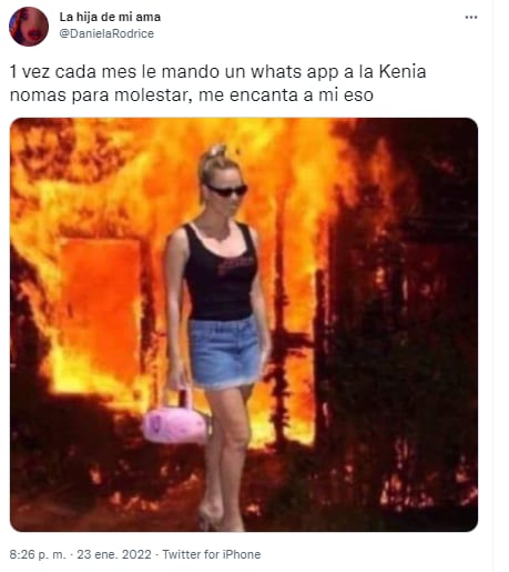 Daniela Rodrice presume conocer a Kenia OS