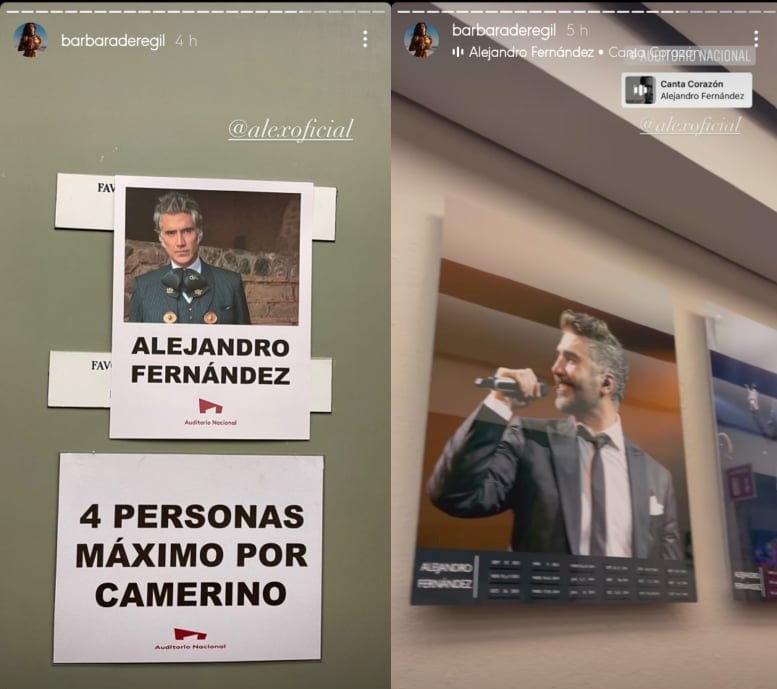 Bárbara de Regil presume amistad con Alejandro Fernández.