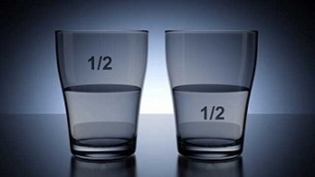 Vaso Medio Lleno o Medio Vacío