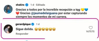 Supuesto comentario de Piqué a Shakira.