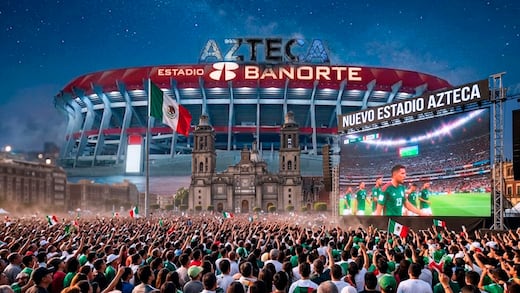 Zócalo, nuevo Estadio Azteca; Carlos Hank y Banorte perderán por goleada