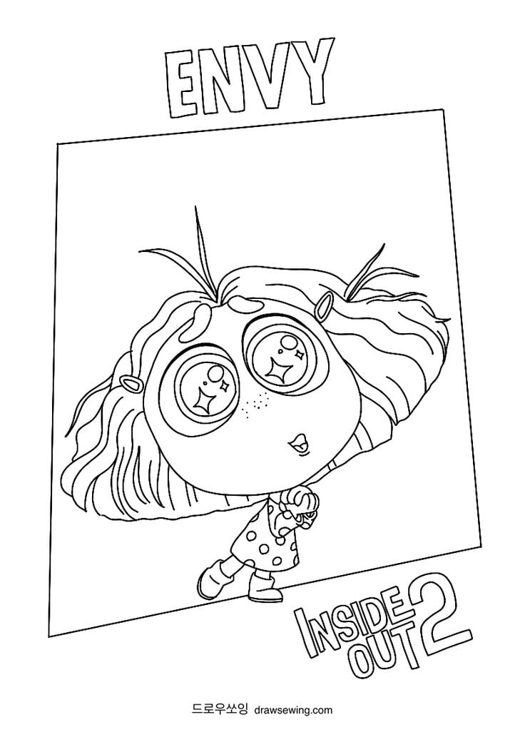 Dibujos de Envidia de Intensamente 2 para colorear