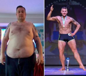 Matthew Riggs, quien perdió peso por pregunta de su hijo