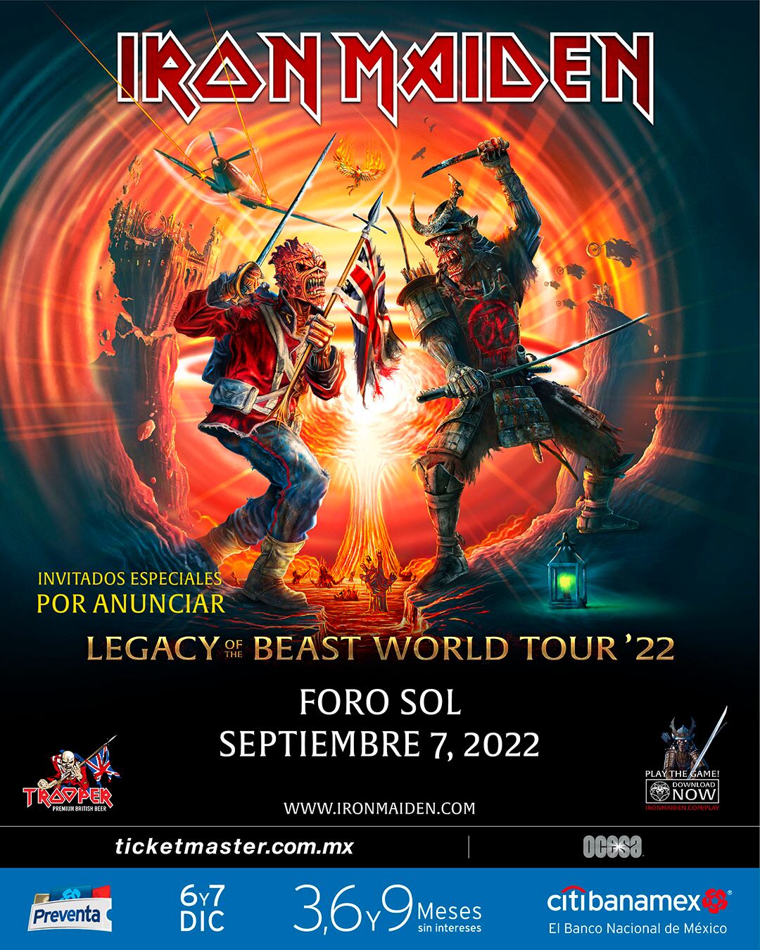Iron Maiden regresa a México con concierto en el Foro Sol.