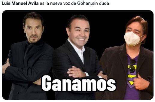 Usuarios festejan que Luis Manuel Ávila sea la voz de Gohan