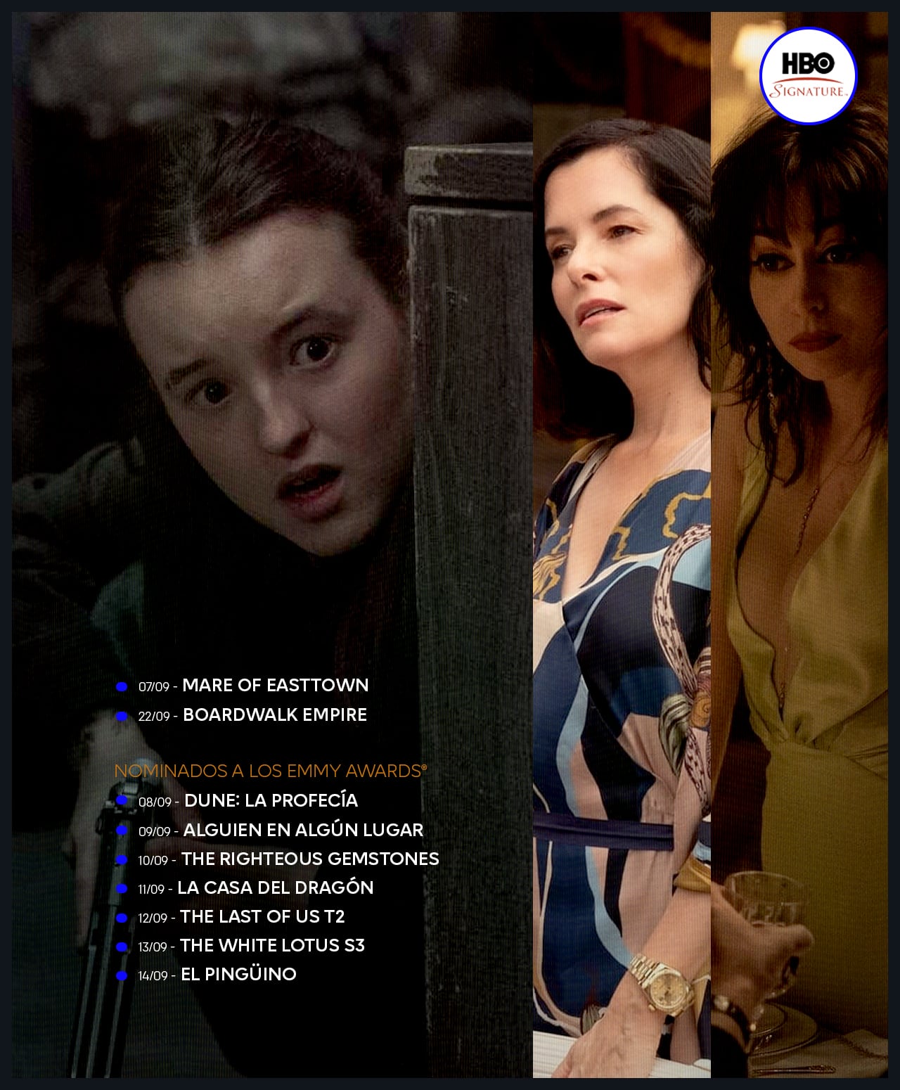 Series nominadas a los Premios Emmy 2025 en HBO
