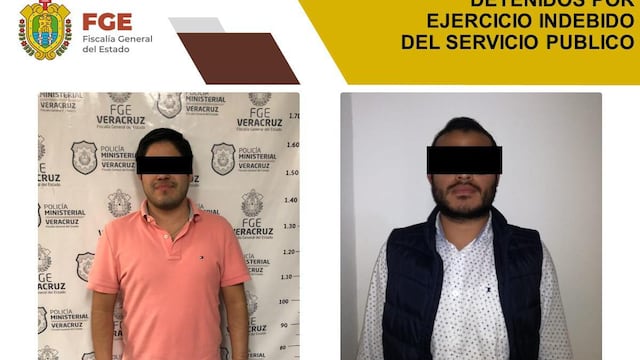 Los detenidos laboraban en la Fiscalía Especializada en Combate a la Corrupción, y se informó que existe una carpeta de investigación en su contra.