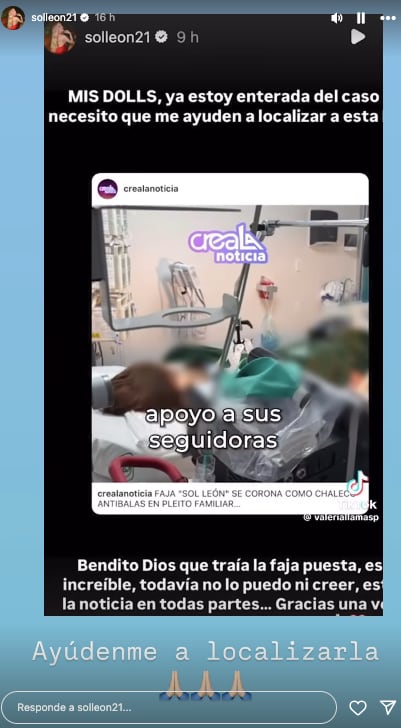 Sol León cae en historia falsa