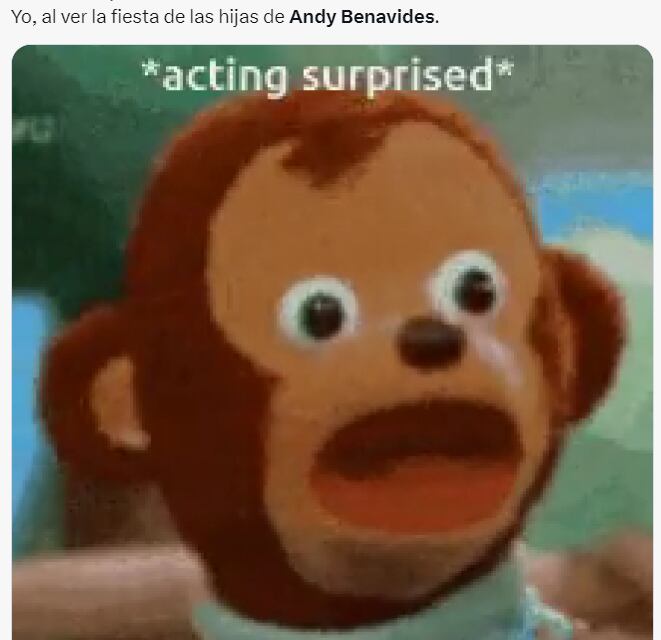 Memes de la fiesta de Andy Benavides