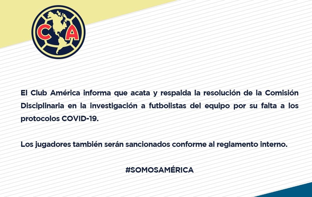Comunicado Club América