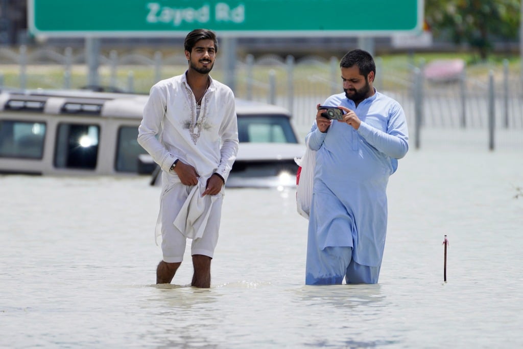 Inundaciones en Dubái