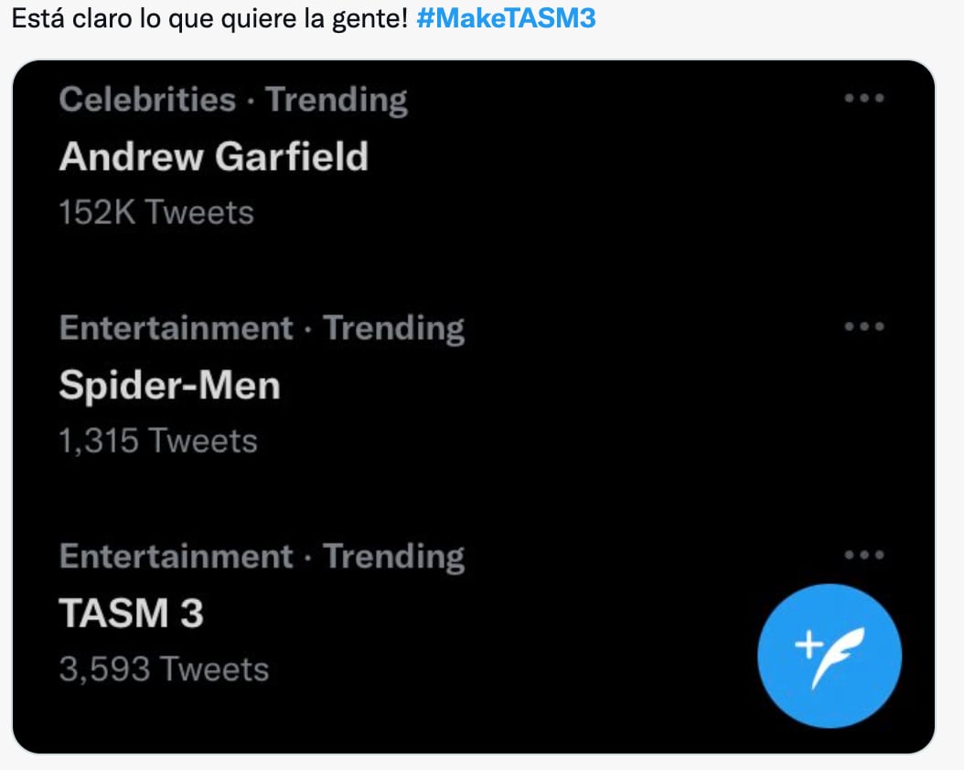Fans piden una tercera película de Spider-Man con Andrew Garfield