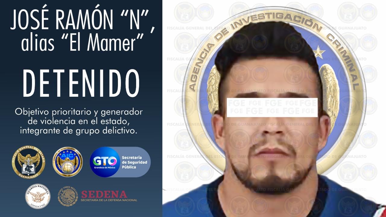 Capturan a 'el Mamer', generador de violencia en Guanajuato