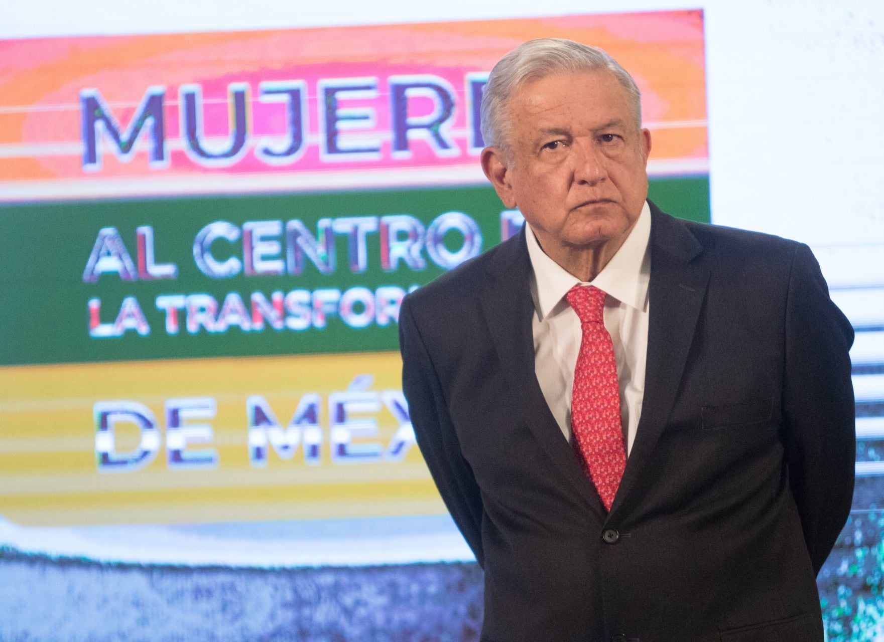AMLO en su conferencia mañanera