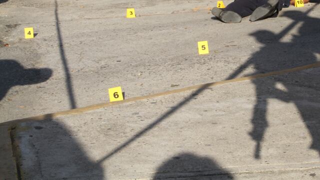 Rastros de balacera.