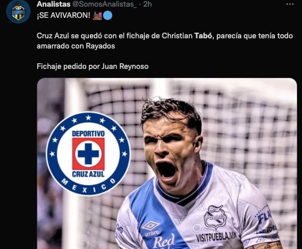 Christian Tabó, casi amarrado con Cruz Azul