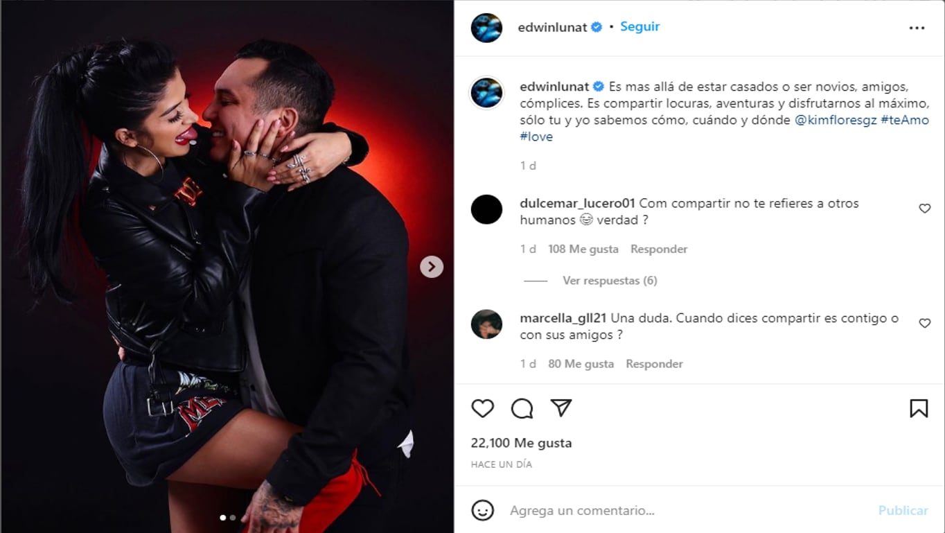 Edwin Luna y Kimberly Flores