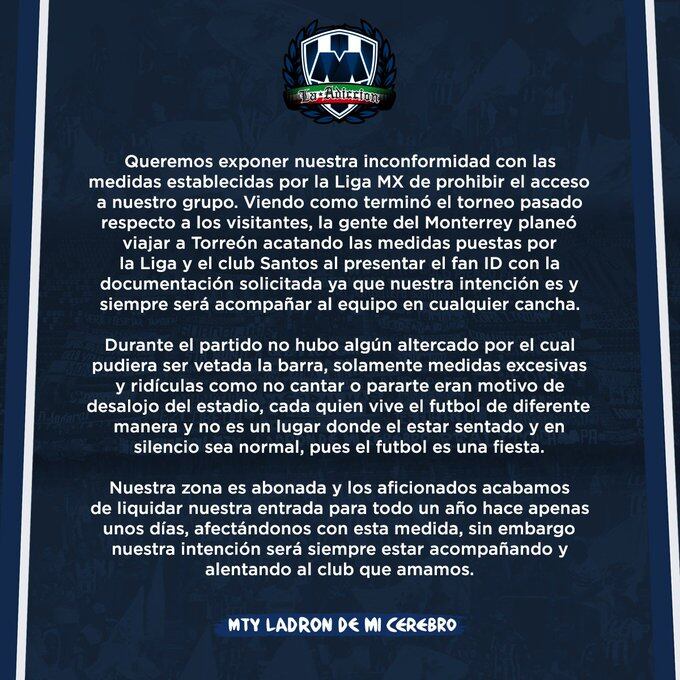 Aficionados de los Rayados