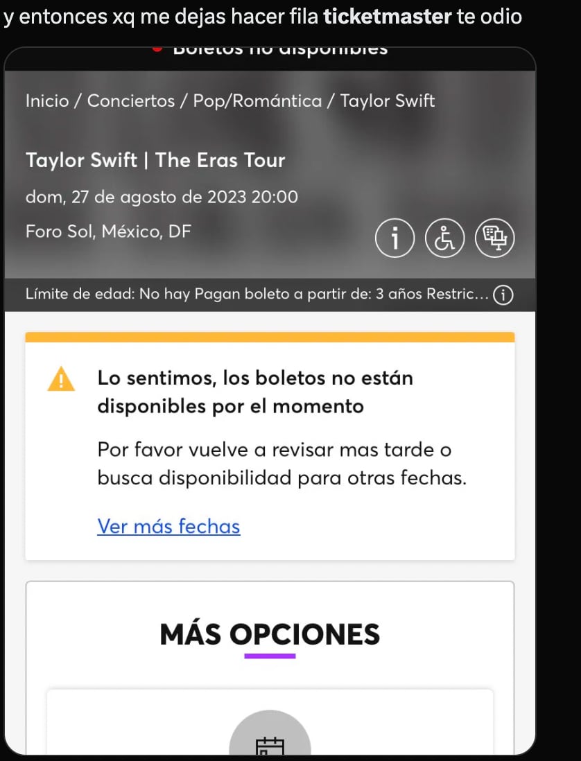 Memes boletos Taylor Swift