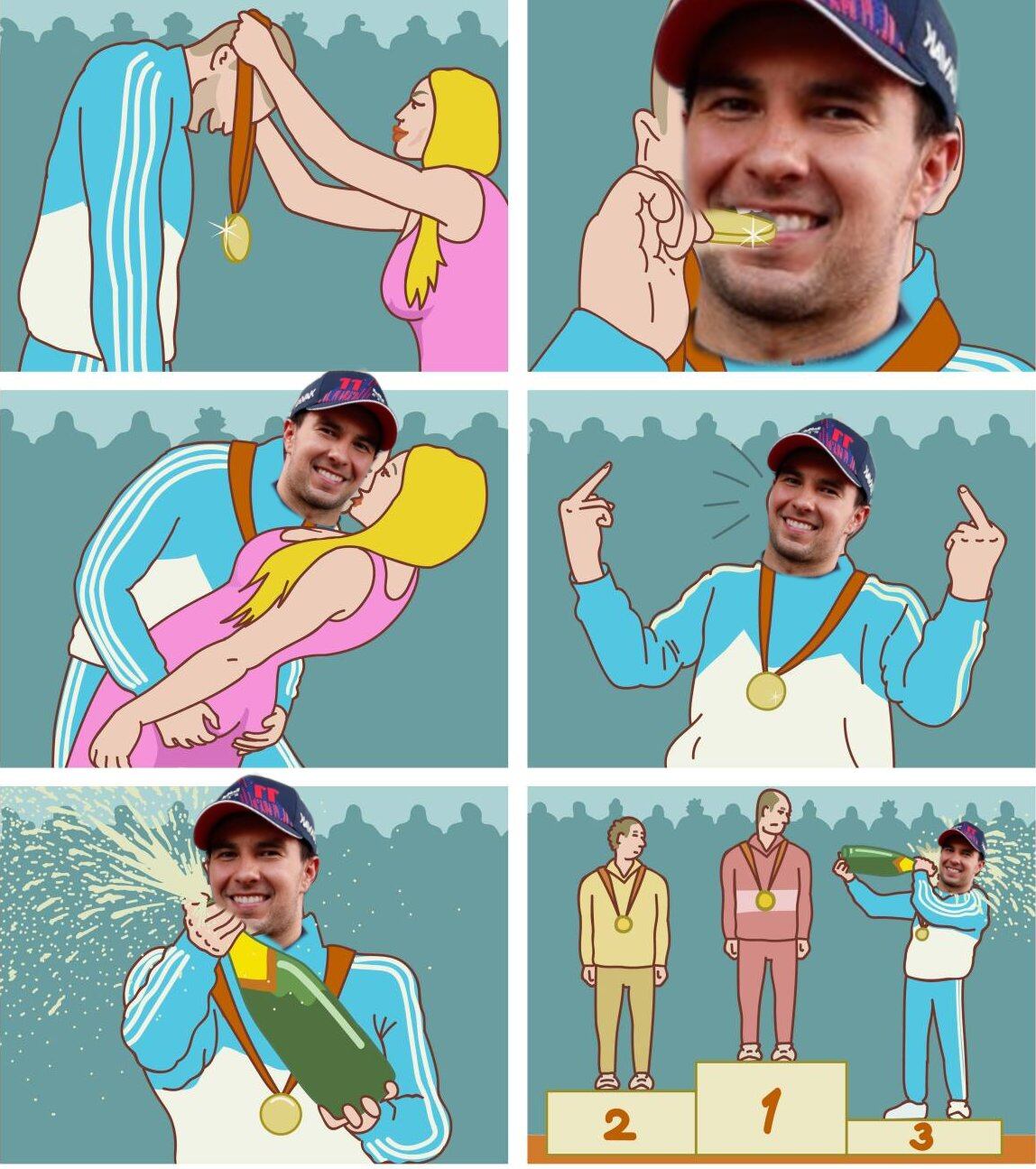 Memes de Checo Pérez en el GP de México