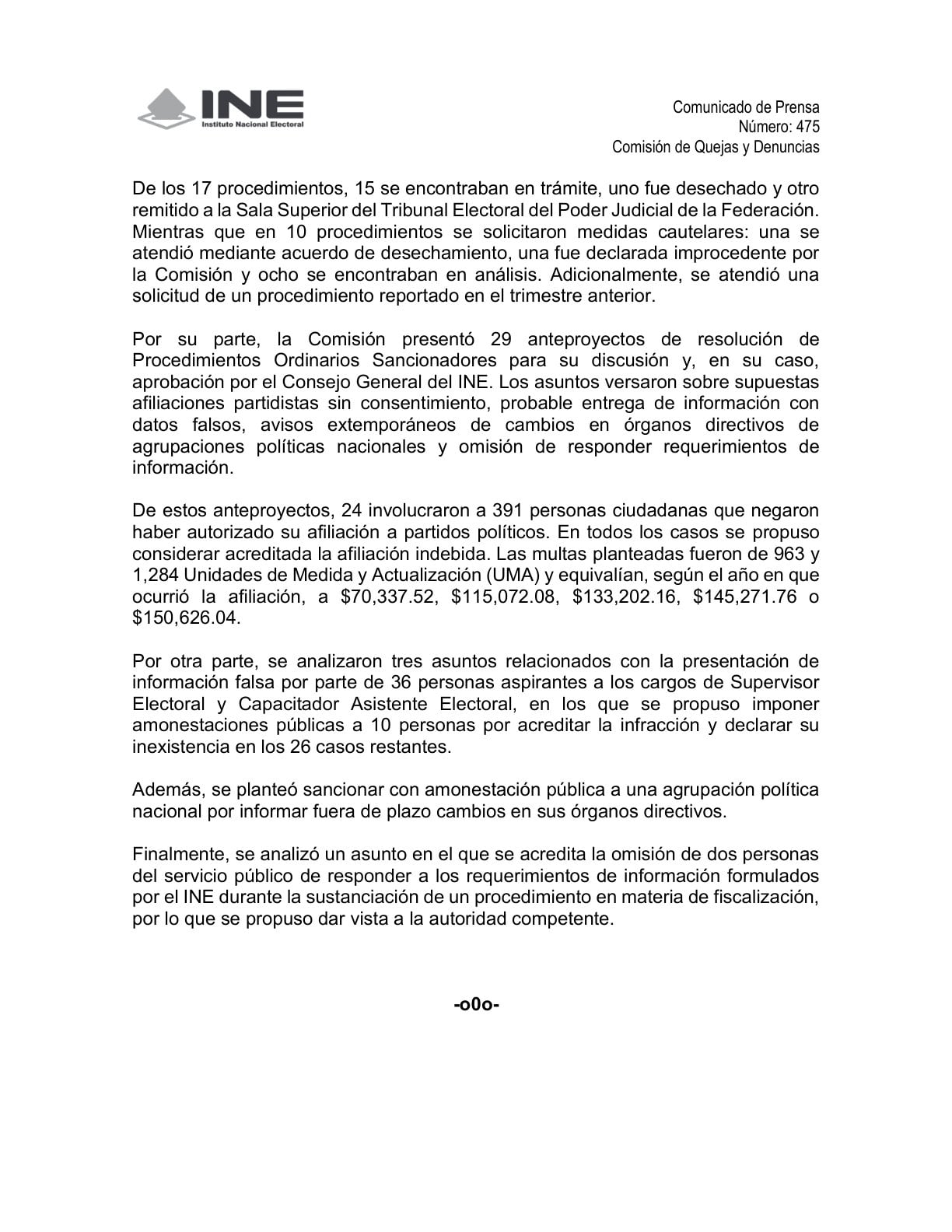 Comisión de Quejas del INE