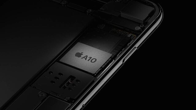 Chip A10 en el iPhone 7.