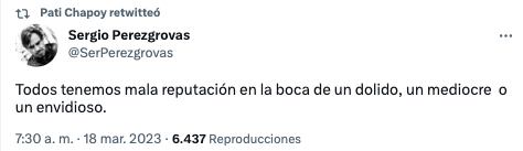 Pati Chapoy manda indirecta en Twitter