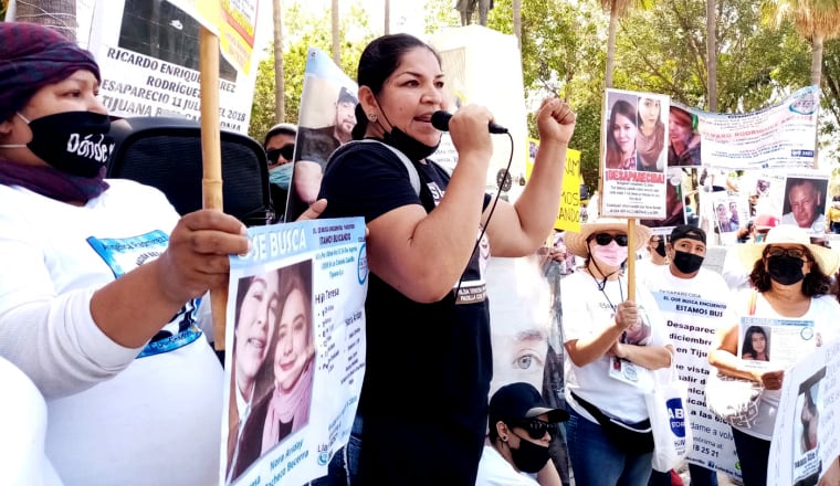 Protesta por mujer desaparecida en Tijuana