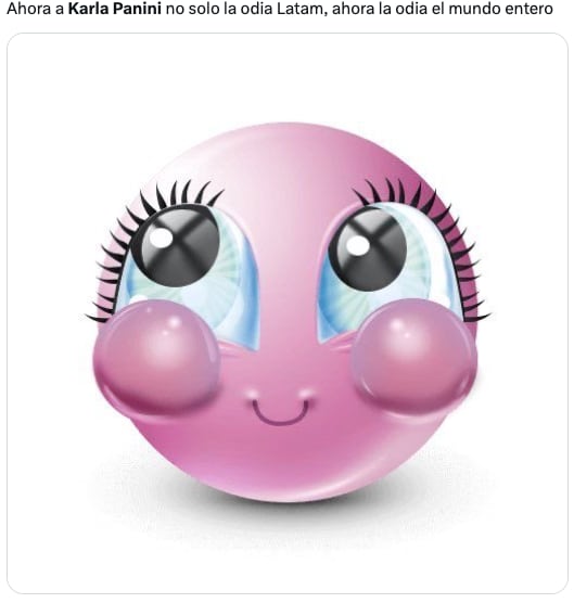 Memes celebran que Karla Panini sea odiada mundialmente