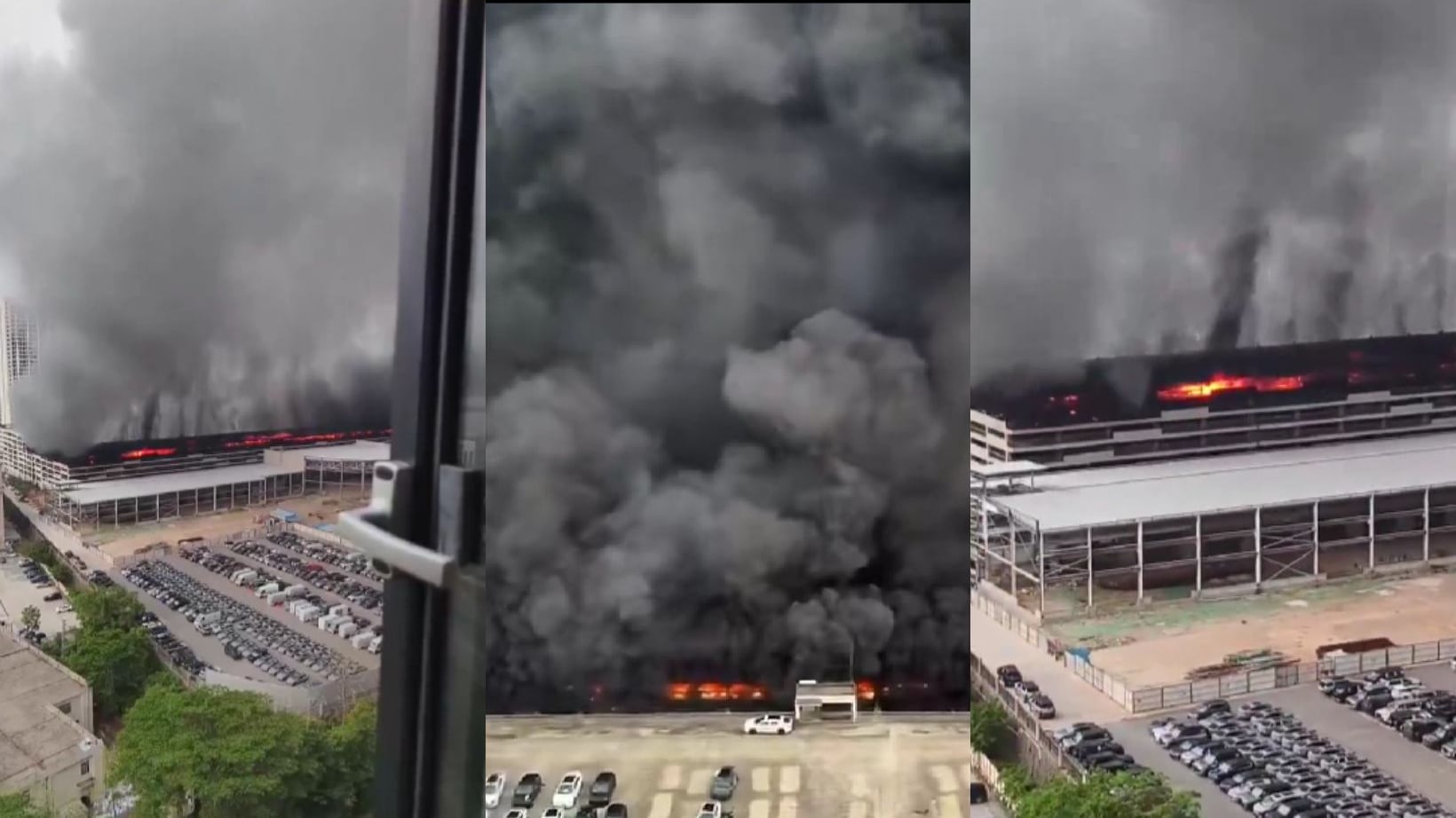 Impactante incendio en BYD: autos eléctricos arden en China