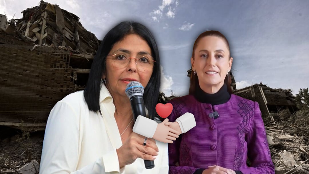 Delcy Rodríguez agradece apoyo de Sheinbaum y México tras los sismos en Venezuela