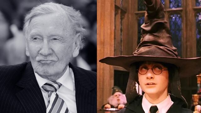 Leslie Phillips dio su voz al Sombrero Seleccionador de Harry Potter