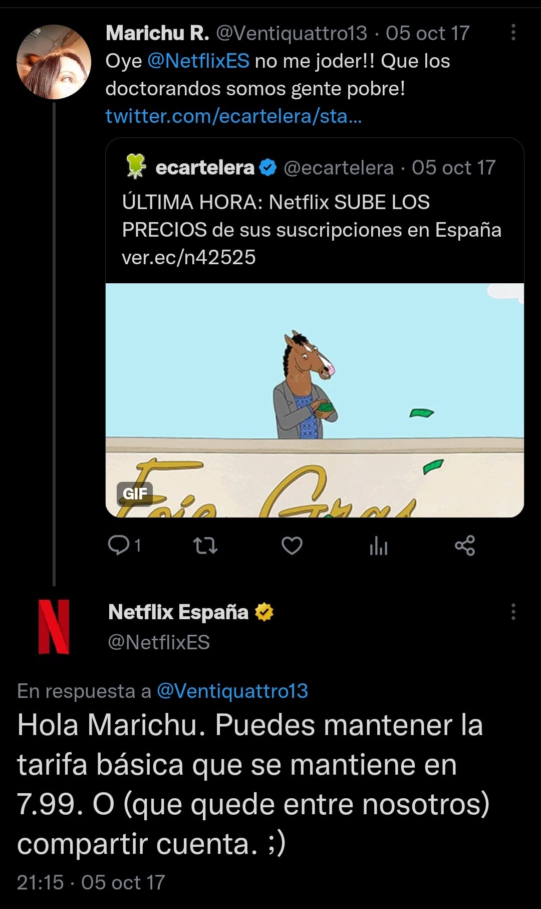 Antes Netflix invitaba a compartir cuentas, lo cual ha desatado críticas