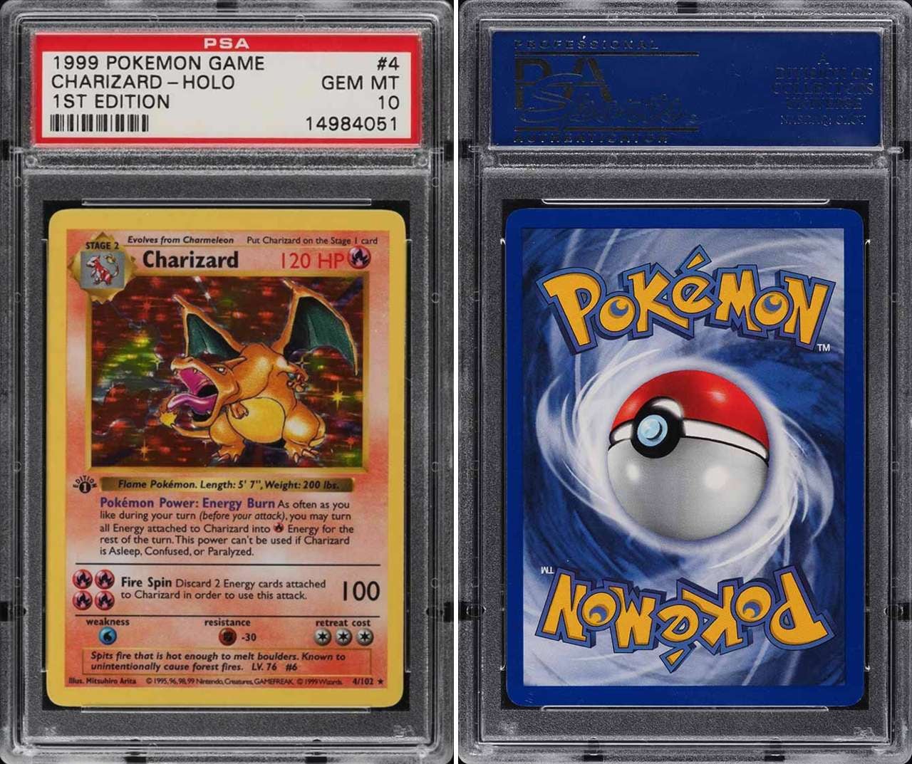 Carta Pokémon de Charizard