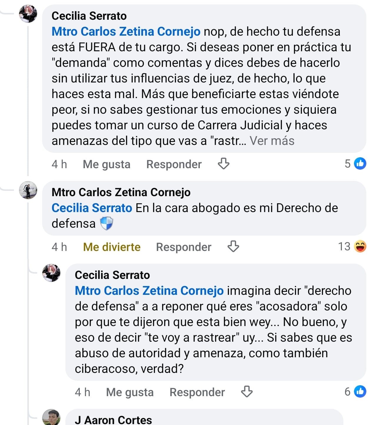 Carlos Zetina, Juez del Bienestar acusado de amenazar a críticos