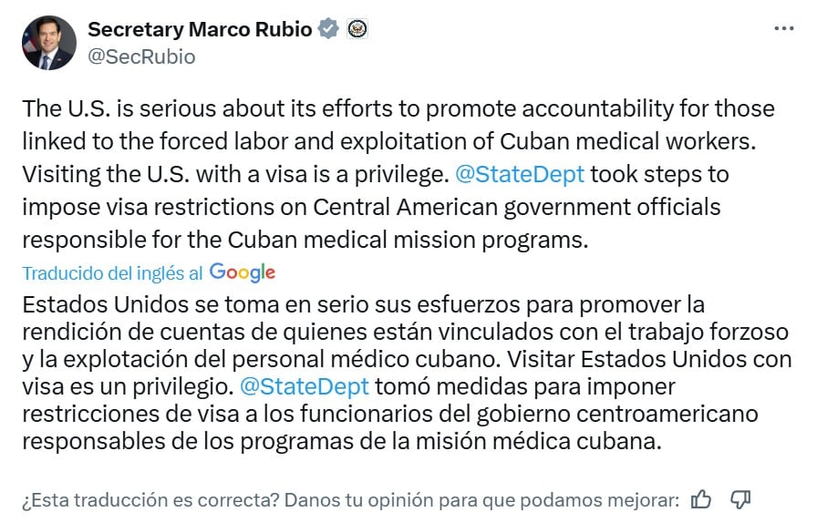 Estados Unidos restringe visas de Centroamérica