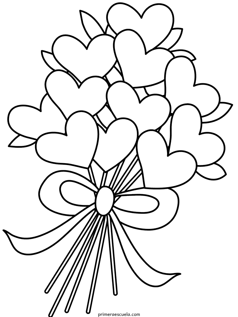 10 imágenes del Día del Amor y la Amistad: Dibujos bonitos para colorear e imprimir por San Valentín