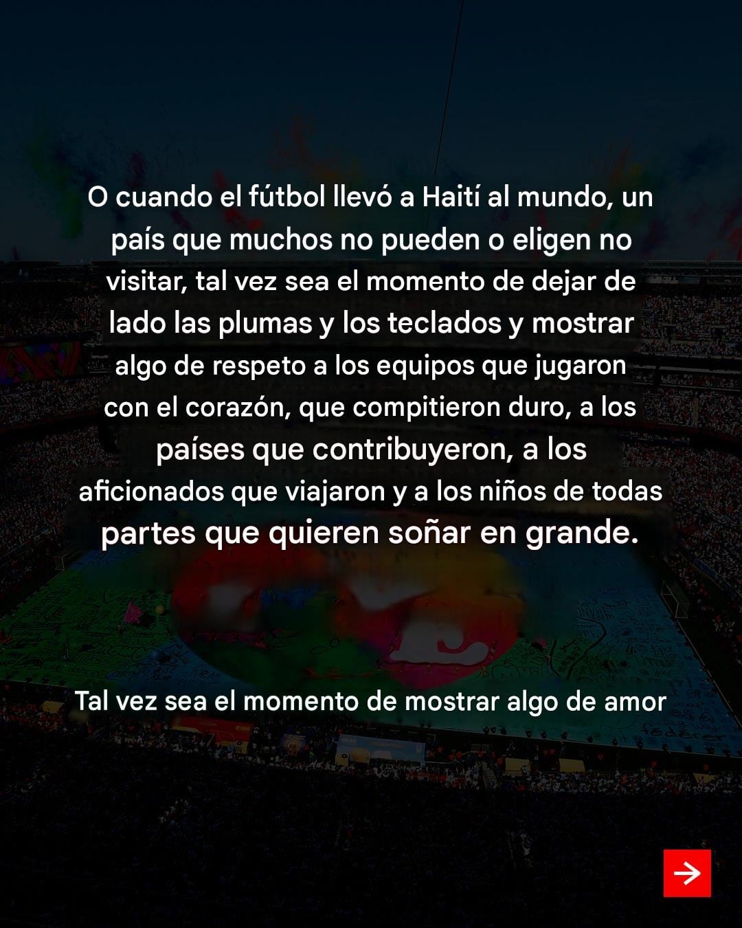 Gianni Infantino responde a las crítica del Mundial 2026 (traducida).