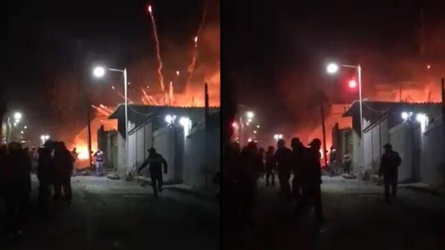Explosión de pirotecnia en Tultepec
