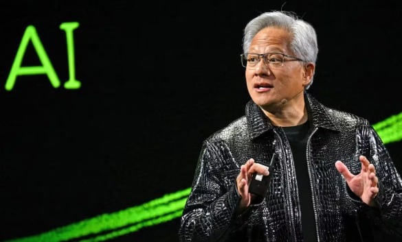 Jen-Hsun Huang, director de Nvidia presenta proyectos tecnológicos en CES 2025