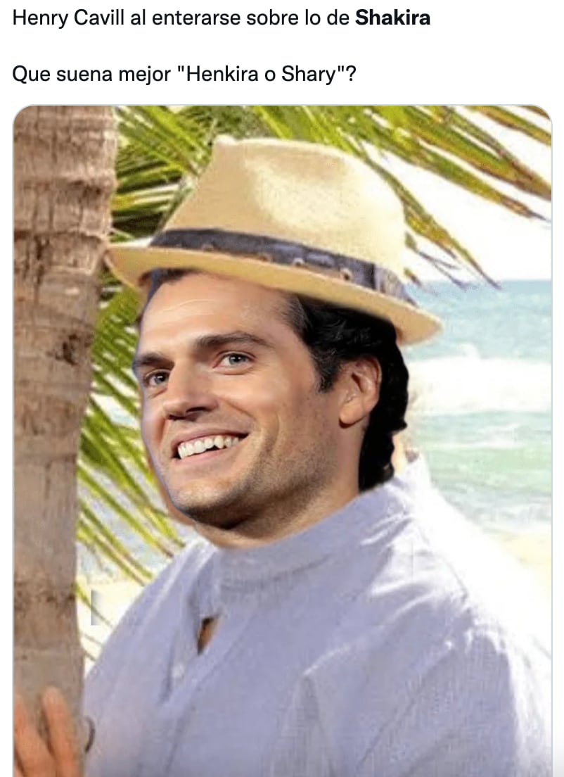 Memes de Shakira y Henry Cavill tras supuesta separación con Piqué