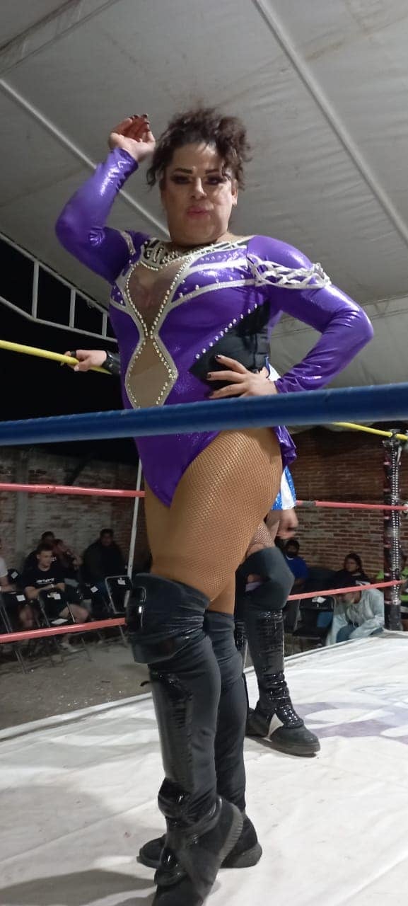 Miss Gaviota, la primera luchadora transgénero en México.