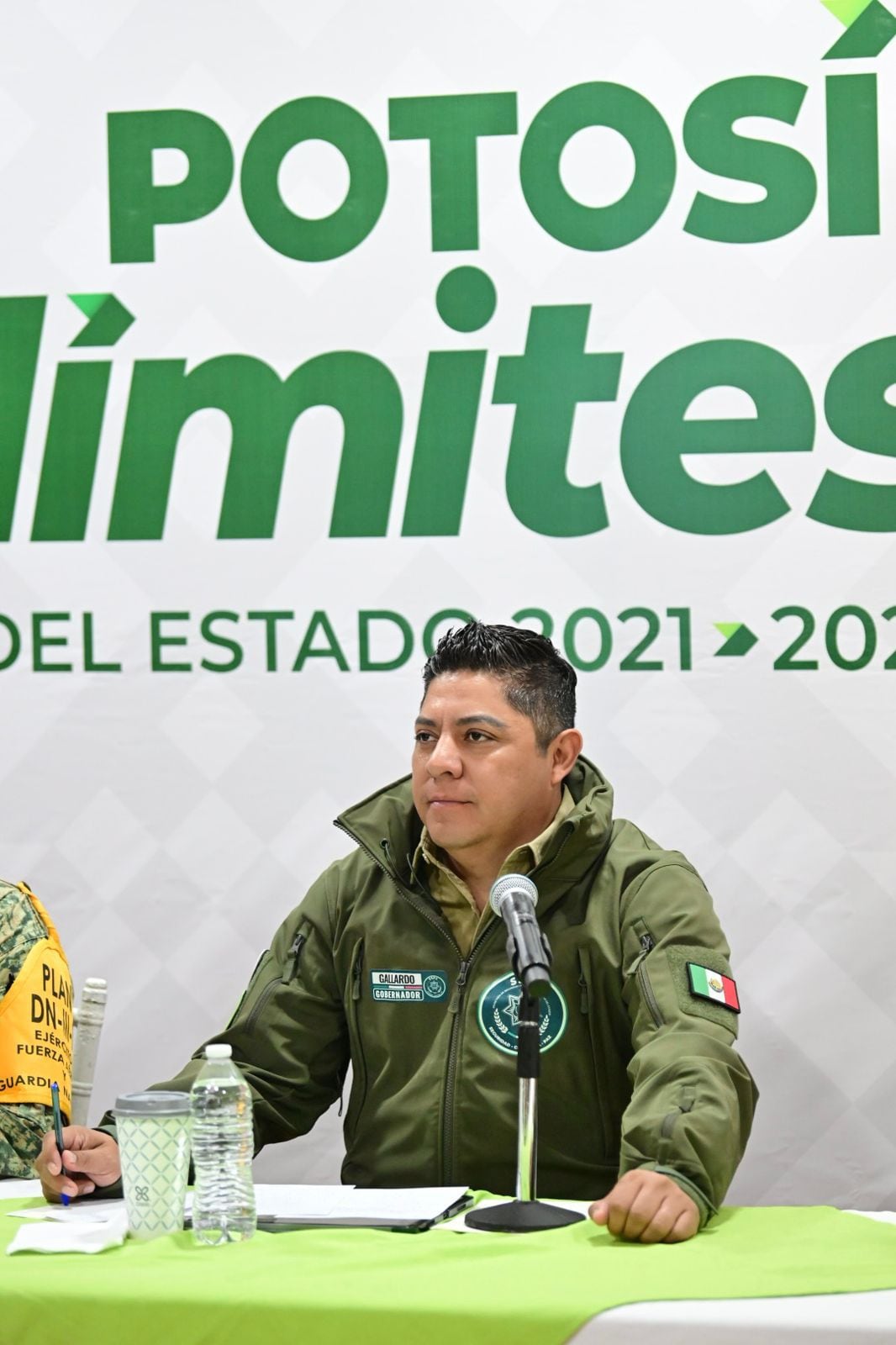 Ricardo Gallardo rinde informe a Claudia Sheinbaum sobre operativos de apoyo en la Huasteca.