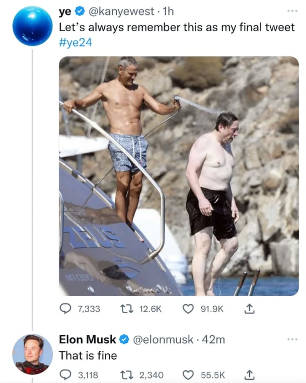 Estas fueron las publicaciones de Kanye West en Twitter