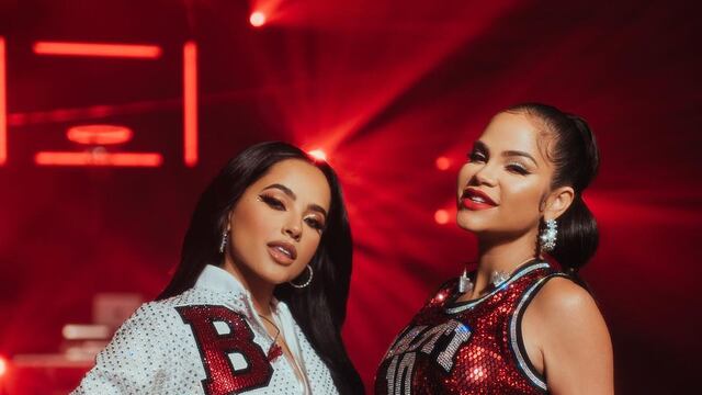 Natti Natasha baila embarazada a lado de Becky G (VIDEO)