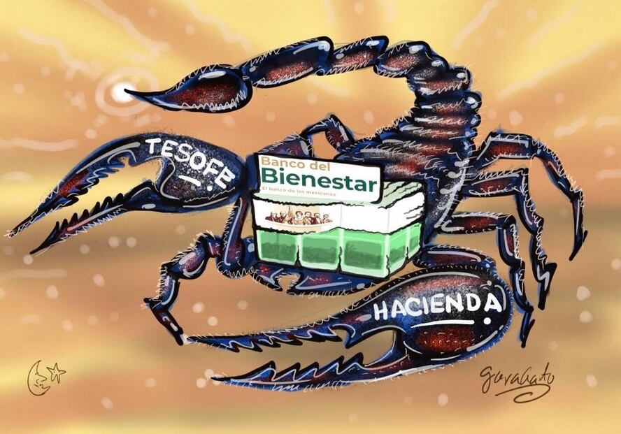 Cartón de Garabato para Plácido Garza