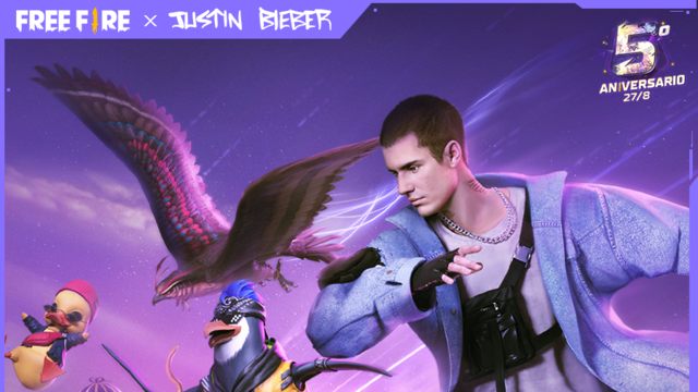 Justin Bieber en 'Free Fire'